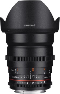 Объектив Samyang 24 mm T1.5 ED AS UMC VDSLR II Sony E/ A7 (Full Frame) (47448)