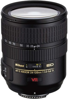 Объектив Nikon 24-120 mm f/ 3.5-5.6G IF-ED AF-S VR Zoom-Nikkor + Бленда (s/ n:5006162) Б/ У