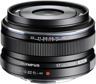 Объектив Olympus M.Zuiko DIGITAL 17mm f/ 1.8 черный