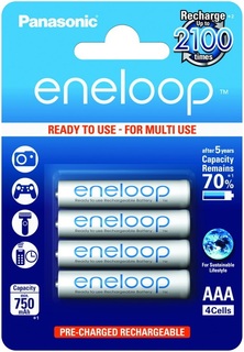 Аккумулятор Panasonic Eneloop AAA 750 mAh (4шт) BK-4MCCE/ 4BE