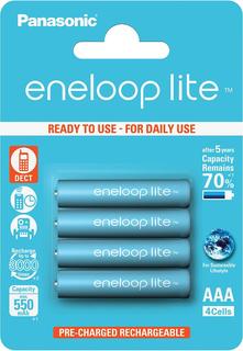 Аккумулятор Panasonic Eneloop Lite AAA 550 mAh (4шт) BK-4LCCE/ 4BE