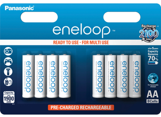 Аккумулятор Panasonic Eneloop AA 1900 mAh (8шт) BK-3MCCE/ 8BE