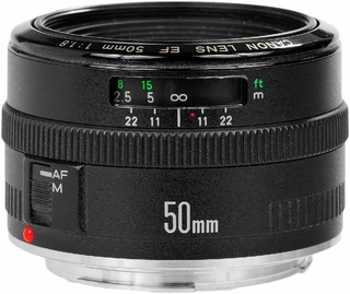 Объектив Canon EF 50 mm f/ 1.8 (первая ревизия!) (с/ н:1113886) Б/ У