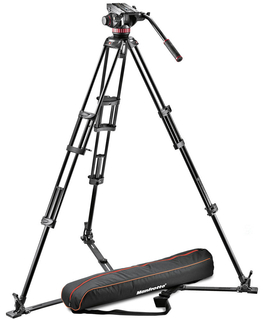 Профессиональный видеоштатив Manfrotto алюм. 546GB + голова MVH502A видео