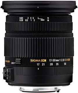 Объектив Sigma AF 17-50 mm F2.8 ЕХ DC OS HSM для Canon (s/ n:14574688) Б/ У