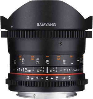 Объектив Samyang MF 12mm T3.1 ED AS NCS VDSLR Fish-eye Micro 4/ 3