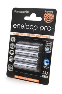 Аккумулятор Panasonic Eneloop Pro AAA 900 mAh (4шт) BK-4HCDE/ 4BE