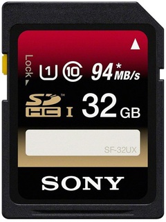 Модуль памяти  SD  32 Gb Sony class 10, UHS-I U3, 94Mb/ s (SF32UXT) Б/ У