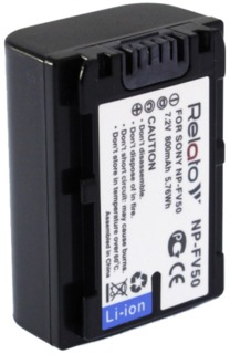 Аккумулятор Relato NP-FV50 (Sony NP-FV50)  7.2V, 800mAh