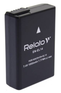 Аккумулятор Relato EN-EL14 (Nikon EN-EL14) 7.4V, 1050mAh