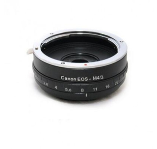 Адаптер для объективов Canon EOS на байонет Micro 4/3 FUJIMI с диафрагмой ( FJAR-EOS43AP)