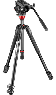 Manfrotto MVK500190XV штатив алюм. MT190Х + голова MVH500AH  + выравнивающая колона 190LC черный