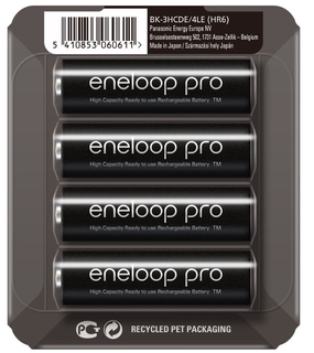 Аккумулятор Panasonic Eneloop Pro AA 2450 mAh (4шт) BK-3HCDE/ 4LE