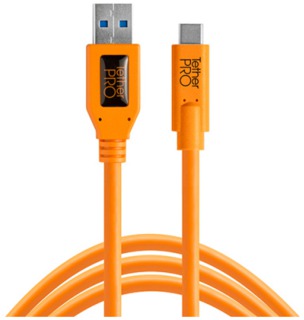 Кабель Tether Tools TetherPro USB 3.0 to USB-C 4.6m Orange [CUC3215-ORG]