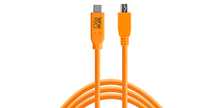Кабель Tether Tools TetherPro USB-C to 2.0 Micro-B 5-Pin 4.6m Orange [CUC2515-ORG]