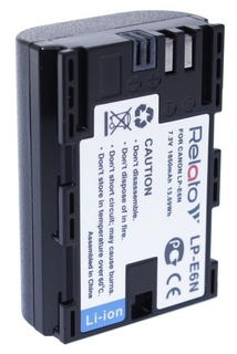 Аккумулятор Relato LP-E6N (Canon LP-E6/ E6N) 7.2V, 1850mAh