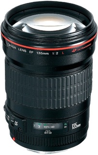Объектив Canon EF 135 mm f/ 2L USM (s/ n:241022) + Бленда Б/ У