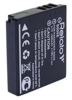 Аккумулятор Relato S005E (Panasonic S005)  3.7V, 1000mAh