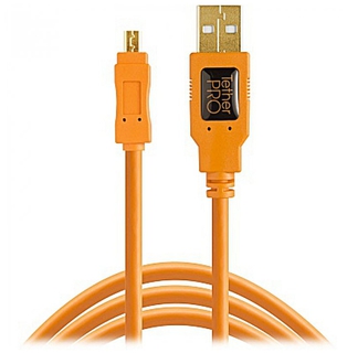 Кабель Tether Tools TetherPro USB 2.0 to Mini-B 8-Pin 4.6m Orange [CU8015-ORG]