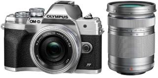 Цифровой  фотоаппарат Olympus OM-D E-M10 mark IV kit 14-42mm /  40-150mm silver