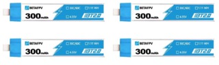 Аккумуляторы BETAFPV BT2.0 300mAh 1S 30C (4шт)