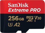 Карта памяти  Micro SD 256 Gb Sandisk Extreme Pro V30 A2 U3 4K R200/W140 (SDSQXCD-256G-GN6MA)