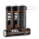 Аккумуляторы EBL USB Rechargeable AAA 1.5V 900mwh (4шт) зарядка через USB