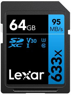 Карта памяти  SD  64 Gb Lexar 633x (45/ 95 Mb/ s)