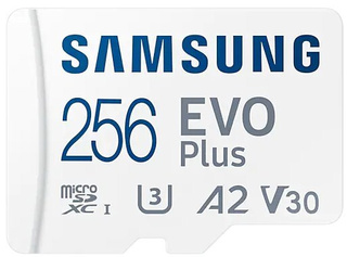 Карта памяти  Micro SD 256 Gb SAMSUNG EVO PLUS U1 UHS-I + SD Adapter 130MB/ s (MB-MC256KA/ RU)