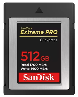 Карта памяти SanDisk Extreme Pro CFExpress Type B 512Gb R1700 W1200 (SDCFE-512G-GN4NN)