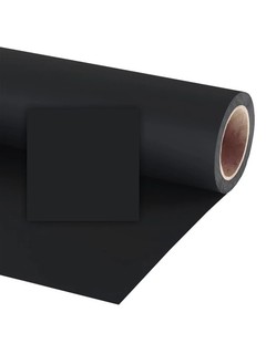 Фон бумажный Raylab 009 Black черный 1.35x10 м