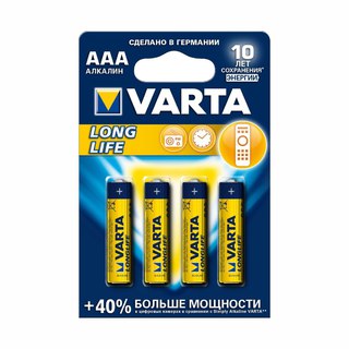 Батарейка Varta AAA Longlife (4 штуки)