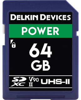 Карты памяти  SD 64GB DELKIN Power SD 2000X UHS-II V90 Card