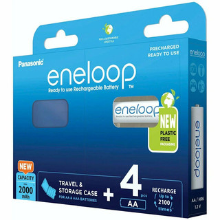 Аккумулятор Panasonic Eneloop AA 2000mAh 4шт + кейс (BK-3MCDEC4BE)