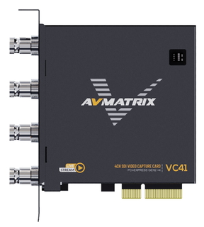 Плата видеозахвата AVMATRIX VC41 4CH 3G-SDI PCIE