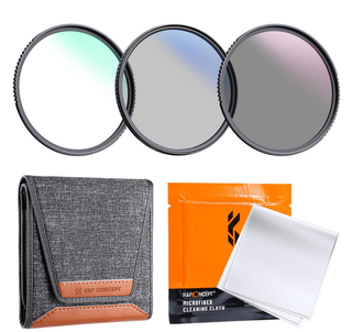 Набор из 3 фильтров K&F Concept (MCUV/ CPL/ ND4) + Filter Pouch, 82mm