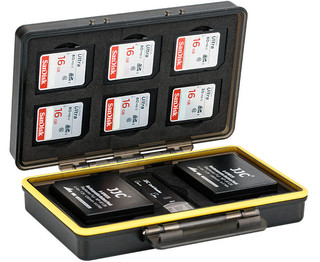 Кейс JJC BC-3NPW126 для карт памяти и аккумуляторов (6 x SD cards and 2 x NP-W126/ NP-W126s batteries