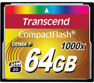 Карта памяти Transcend Ultimate 1000x CompactFlash 64Гб