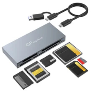 Кардридер для CFexspress 6 в 1 USB 3.2 SD/ mSD/ CF/ CFe/ MS/ XD (новый)