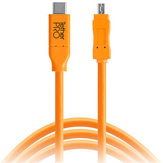 Кабель Tether Tools TetherPro USB-C to 2.0 Mini-B 8-Pin 4.6m Orange