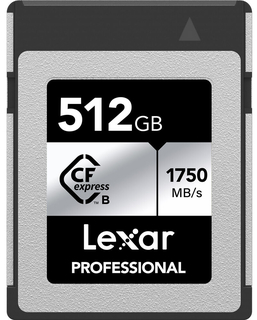 Карта памяти Lexar 512 ГБ Professional CFexpress Type B Silver Serie, (R1750/ W1300)