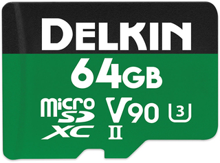 Карта памяти  Micro SD  64 Gb DELKIN POWER MicroSD 2000X UHS-II V90