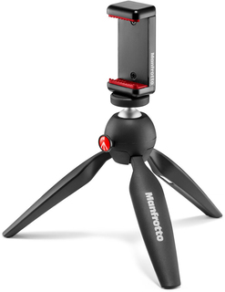 Manfrotto MKPIXICLMII-BK Мини штатив с держателем смартфона